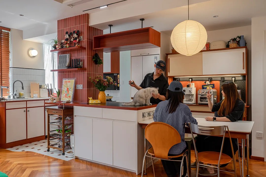 与家居博主的二搭中古风｜秋月｜全案托管设计